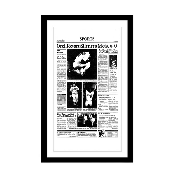 Dodgers 1988 World Series Win Page Print — Sports – Shop LA