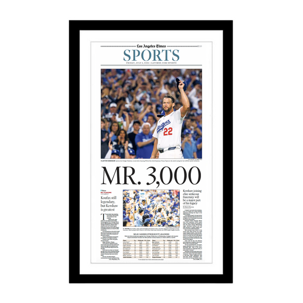 Kershaw Mr. 3000 7/4/25 Sports Page Print – Shop LA Times