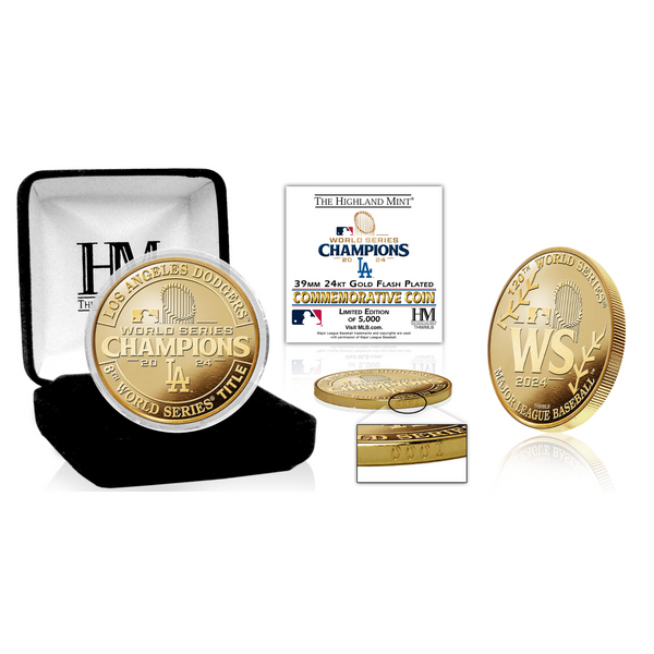 WORLD SERIES CHAMPIONS 2024 LA ゴールドボール L.A. Dodgers 2024 World Series Champions Gold Coin – Shop LA