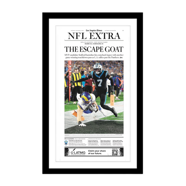Rams make the playoffs: 1/11/26 page print – Shop LA Times