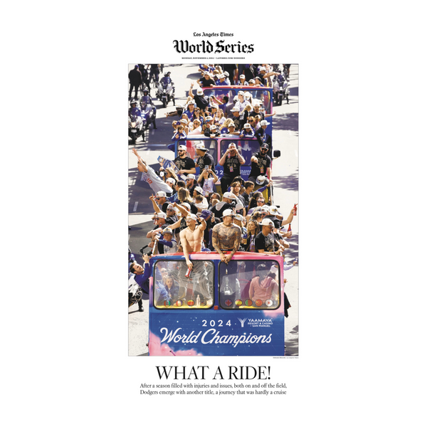 La Times Los Angeles Dodgers World Champions Dodgers Championship