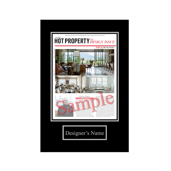 Hot Property The Design Issue: Nominee Feature Plaque
