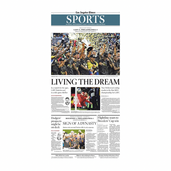 Rams Win Super Bowl Front Page Poster – Shop LA Times