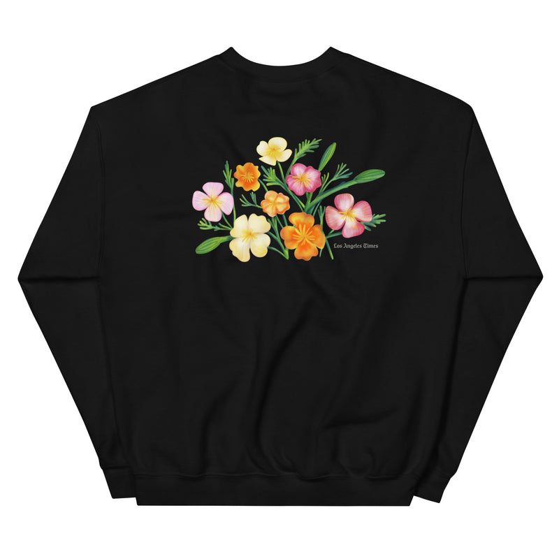 California Person Crewneck with Poppies