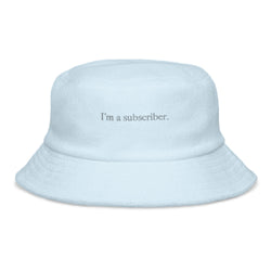 I'm a Subscriber Terry Cloth Bucket Hat