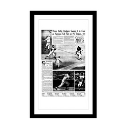 Dodgers 1963 World Series Win Page Print