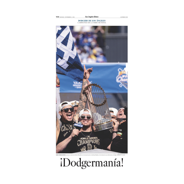 Dodgers Championship Commemorative Special Section 11/4/24 paper