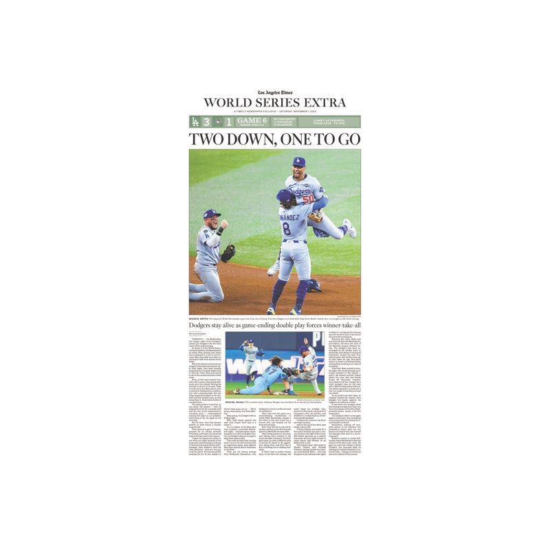 World Series Game 6: 11/1/25 E-Edition Page Print