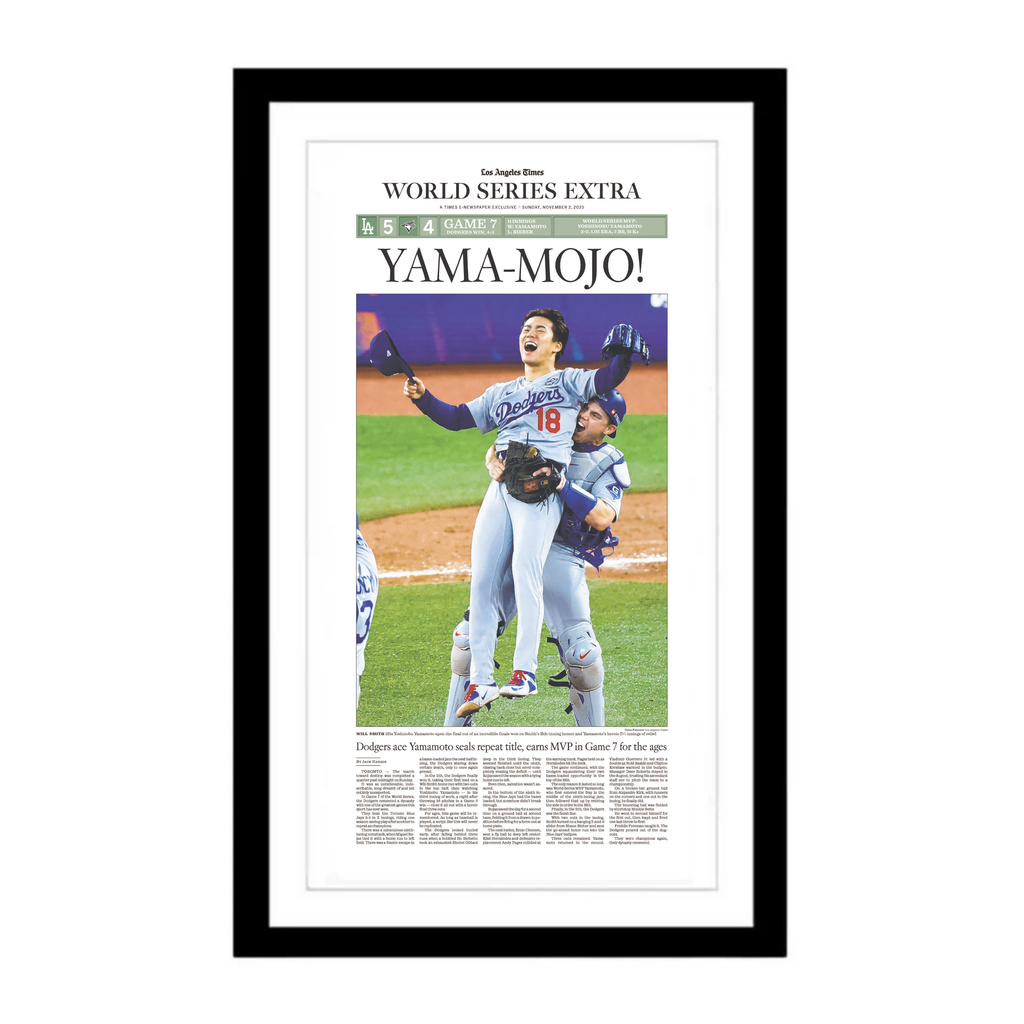 Dodgers Win the World Series: 11/2/25 E-Edition Page Print – Shop