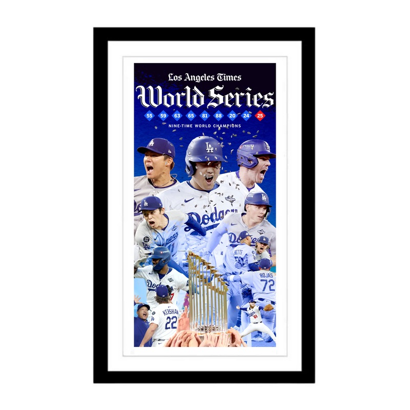 Dodgers Nine-Time World Champions: 2025 Page Print