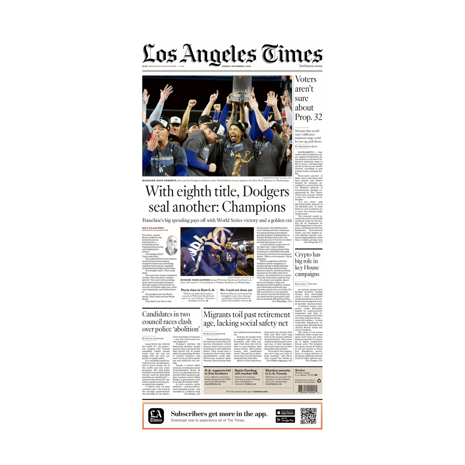 人文+社会 Front Page    the LA Times Kobe Bryant Front Page Print – Shop LA Times