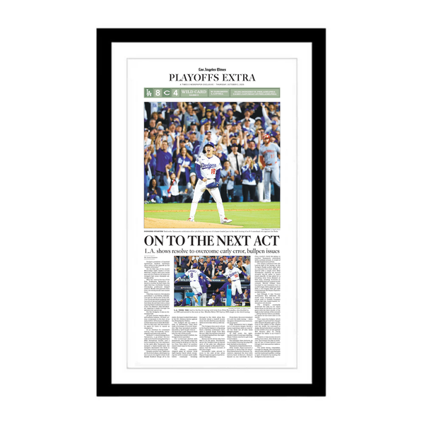 Dodgers Win NL Wild Card: 10/2/25 E-Edition Page Print