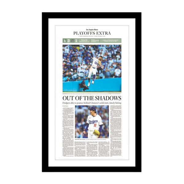 Dodgers Playoffs Game 3: Out of the Shadows 10/17/25 E-Edition Page Print