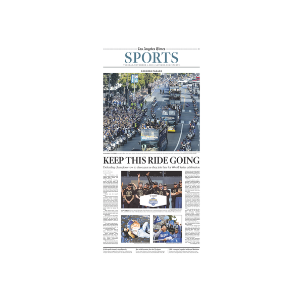 Dodgers World Series Championship Parade: 11/4/25 Page Print