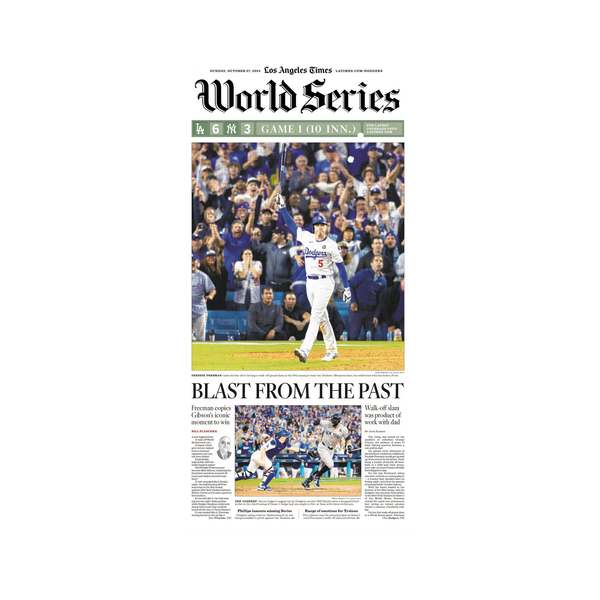 World Series Game 1: Blast from the past 10/27/24 Page Print