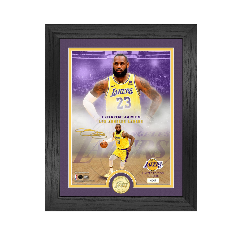 LeBron James Los Angeles Lakers Legends Bronze Coin Photo