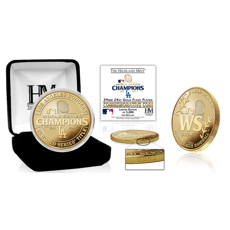 L.A. Dodgers 2024 World Series Champions Gold Coin  