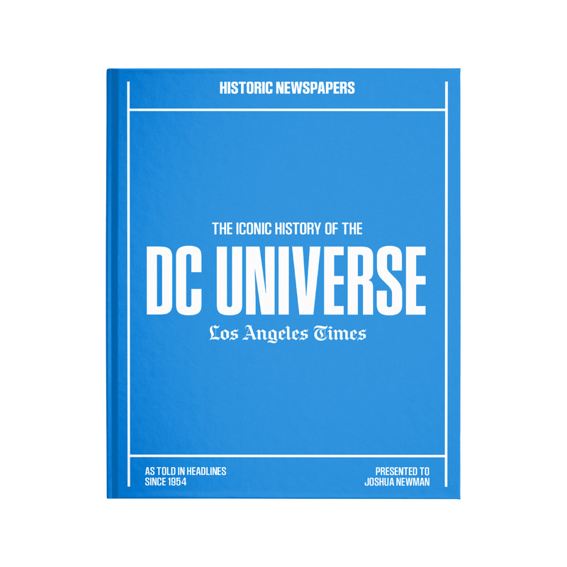 The Iconic History of the DC Universe Newspaper Book