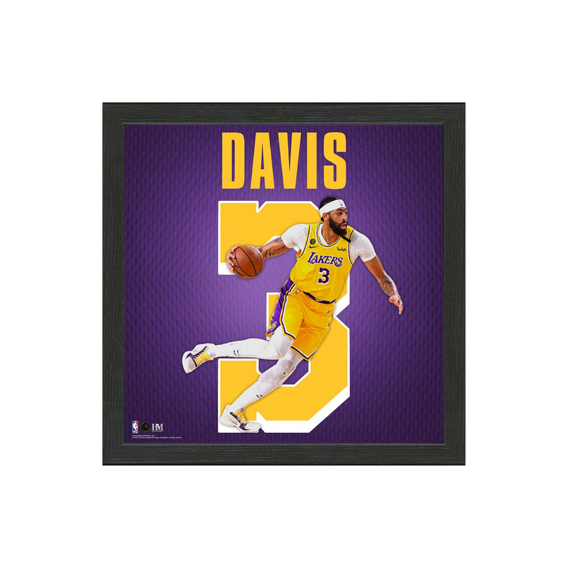 Anthony Davis Los Angeles Lakers IMPACT Jersey Frame