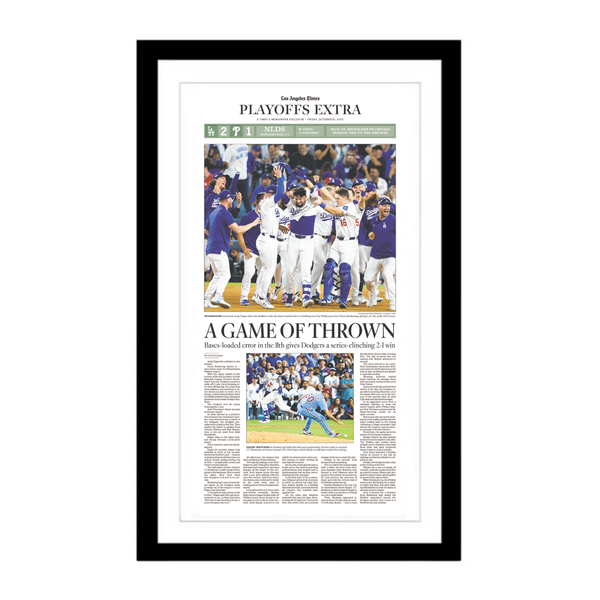 Dodgers Win NLDS: 10/10/25 E-Edition Page Print