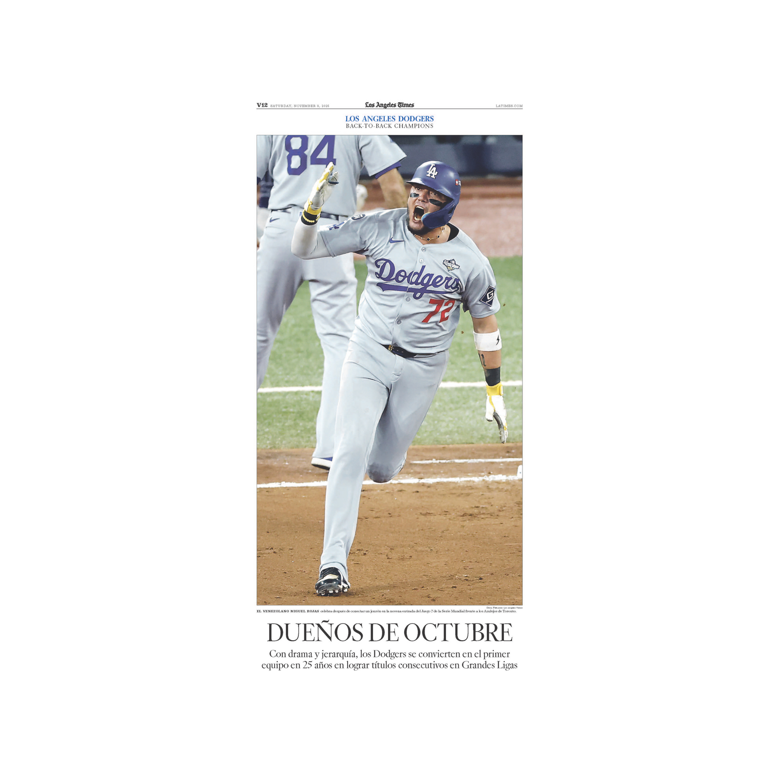 World Series Commemorative Edition: 11/8/25 paper – Shop LA Times