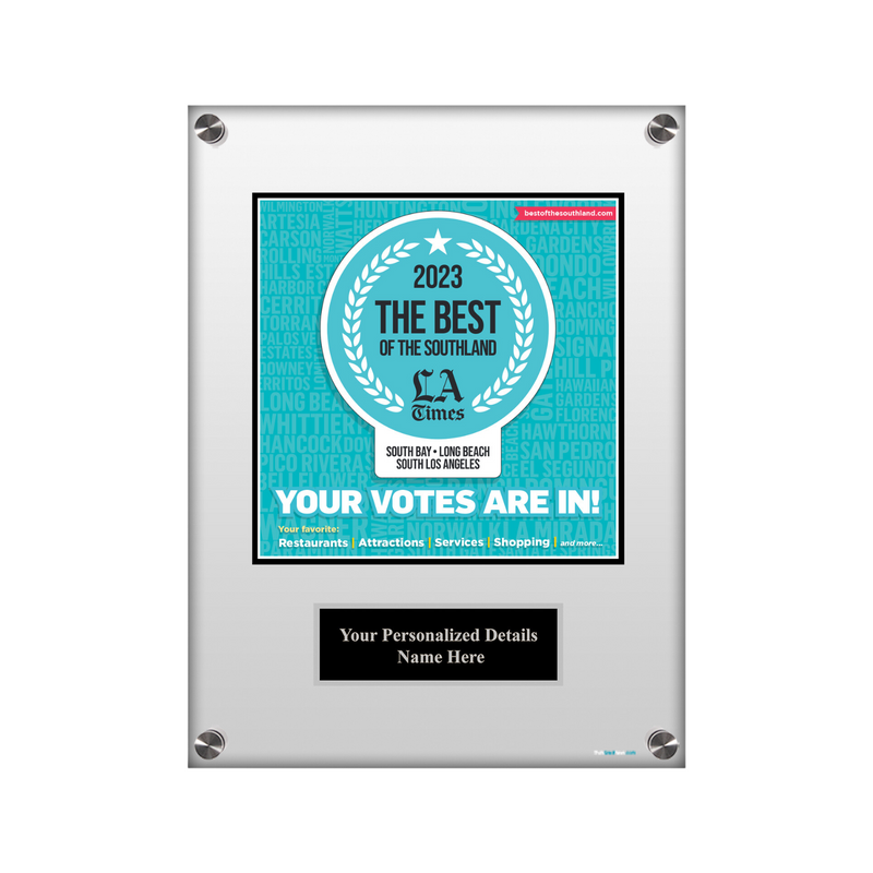 Best of the Southland 2023 Plaque - Acrylic
