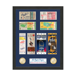 L.A. Dodgers Deluxe World Series Ticket Gold Coin Photo Mint