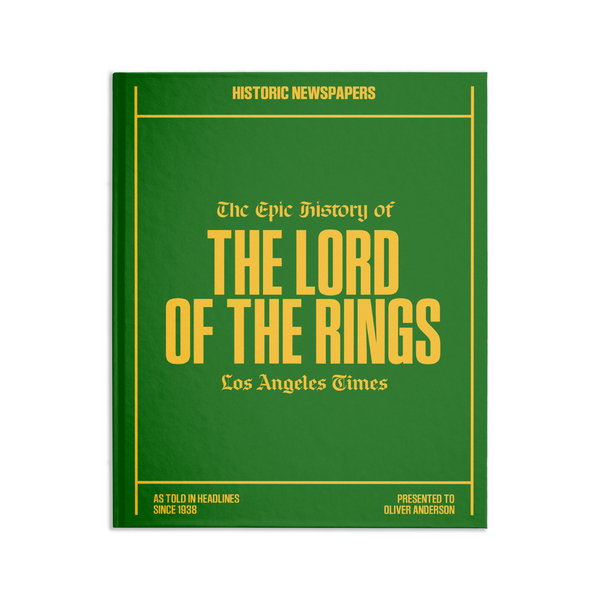 Lord of the Rings L.A. Times Newspaper Book