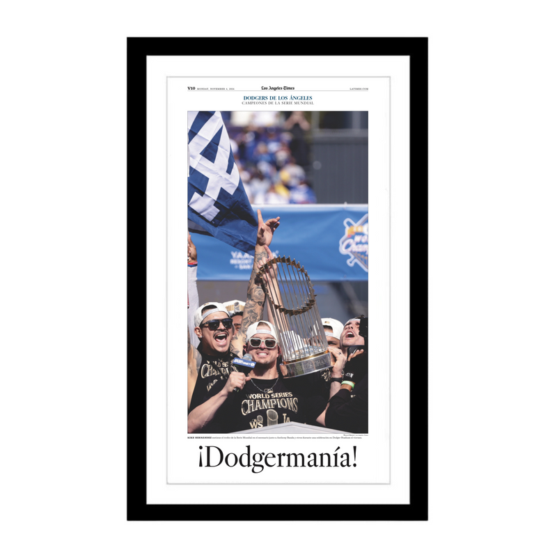 ¡Dodgermanía! Championship Commemorative Special Section 11/4/24 Inside Page Print