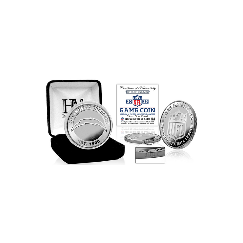 Los Angeles Chargers NFL 2025 Coin Toss Silver Coin
