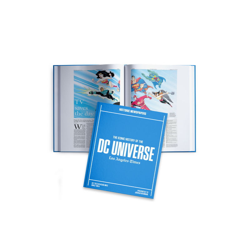 The Iconic History of the DC Universe Newspaper Book