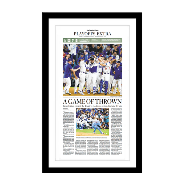 Dodgers Win NLDS: 10/10/25 E-Edition Page Print