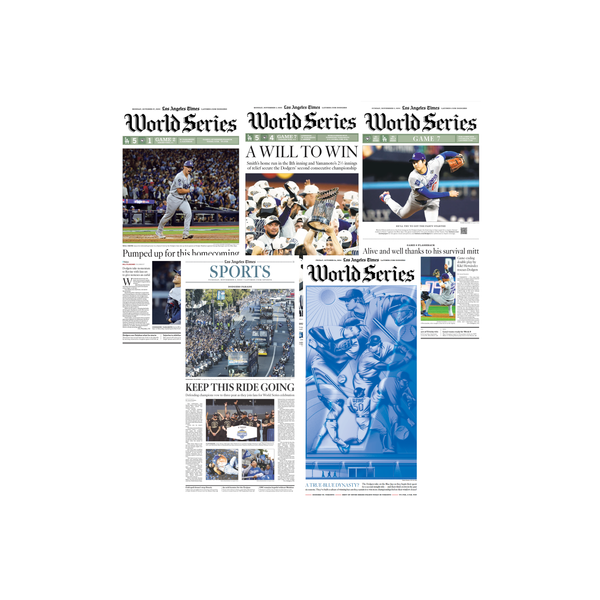 Dodgers Championship Newspaper Collection