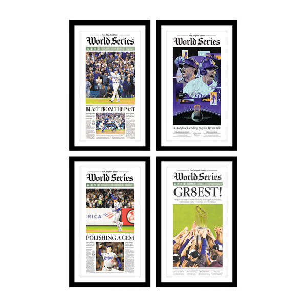 Dodgers World Series Games Page Print bundle