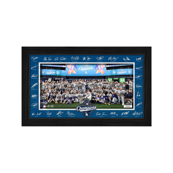 Dodgers 2025 World Series Champions Signature Celebration Frame