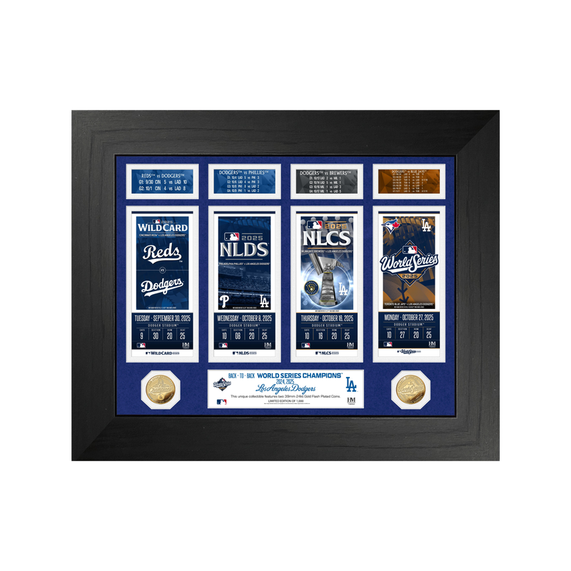 Dodgers 2025 Deluxe Road to the World Series Gold Coin Photo Mint