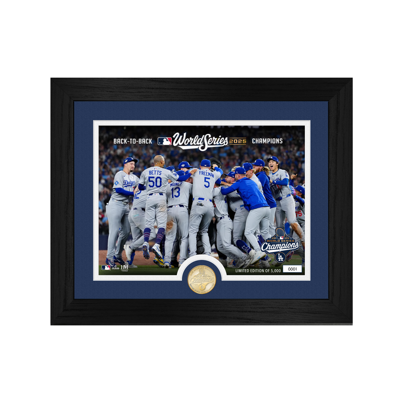 Dodgers 2025 World Series Champions Celebration Bronze Coin Photo Mint