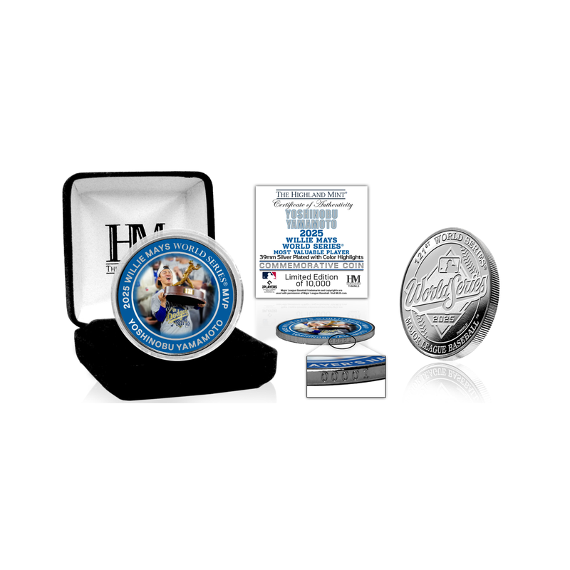 Dodgers 2025 World Series MVP Silver Color Coin – Shop LA Times Dodgers 2025 World Series MVP Silver Color Coin – Shop LA Times