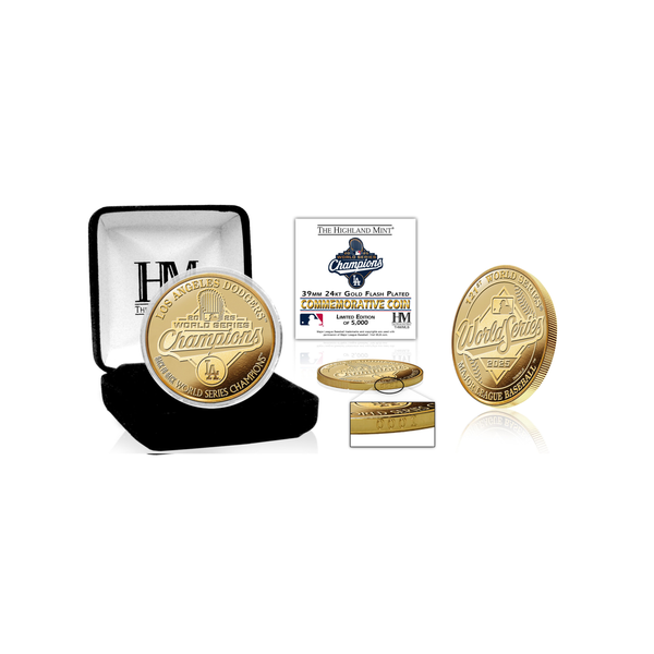 Los Angeles Dodgers 2025 World Series Champions Gold Coin