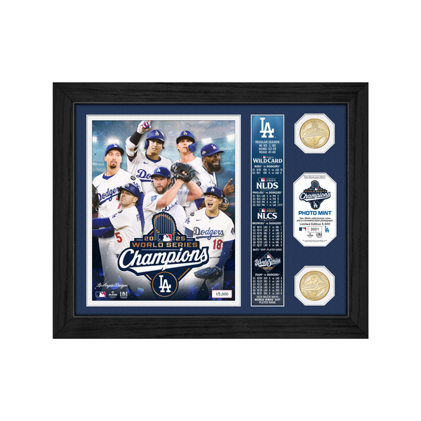 Dodgers 2025 World Series Champions Team Force Photo Mint – Shop Dodgers 2025 World Series Champions Team Force Photo Mint – Shop