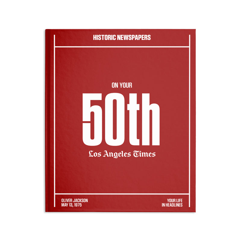 50th Milestone Birthday Book