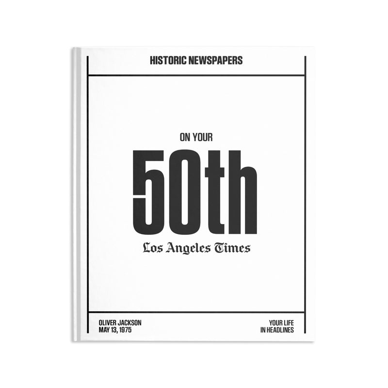 50th Milestone Birthday Book