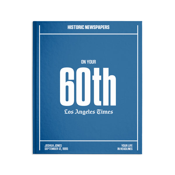 60th Milestone Birthday Book