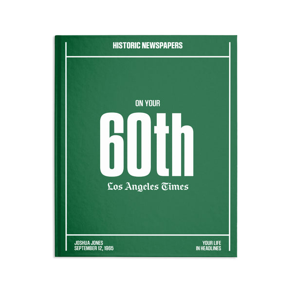 60th Milestone Birthday Book