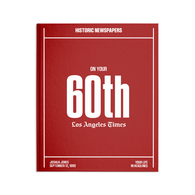 60th Milestone Birthday Book
