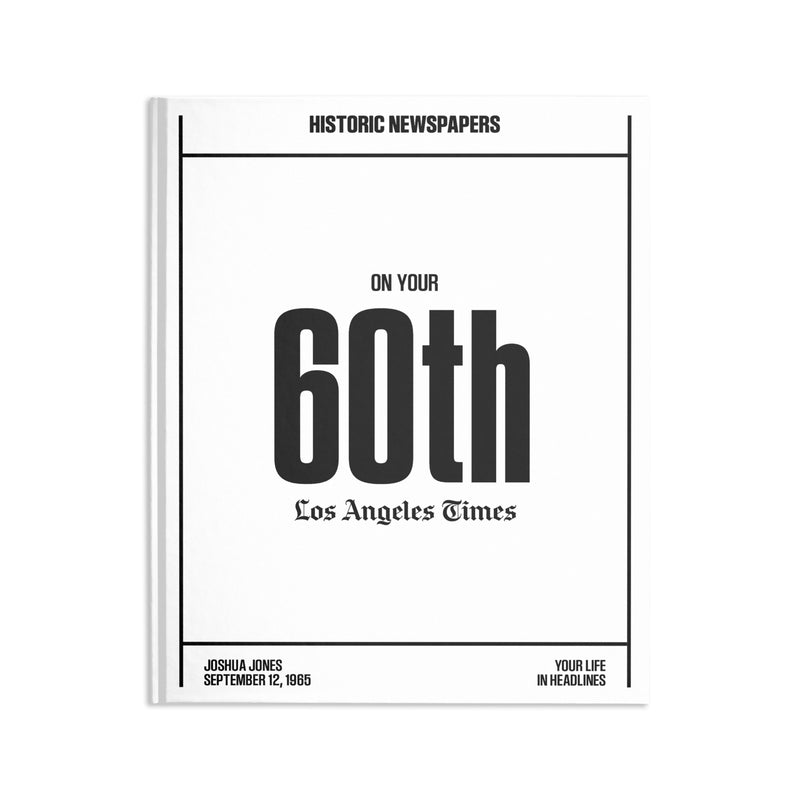 60th Milestone Birthday Book