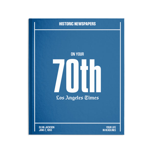 70th Milestone Birthday Book