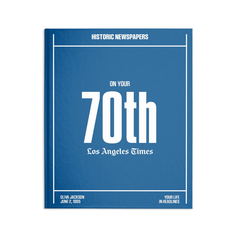 70th Milestone Birthday Book