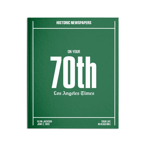70th Milestone Birthday Book