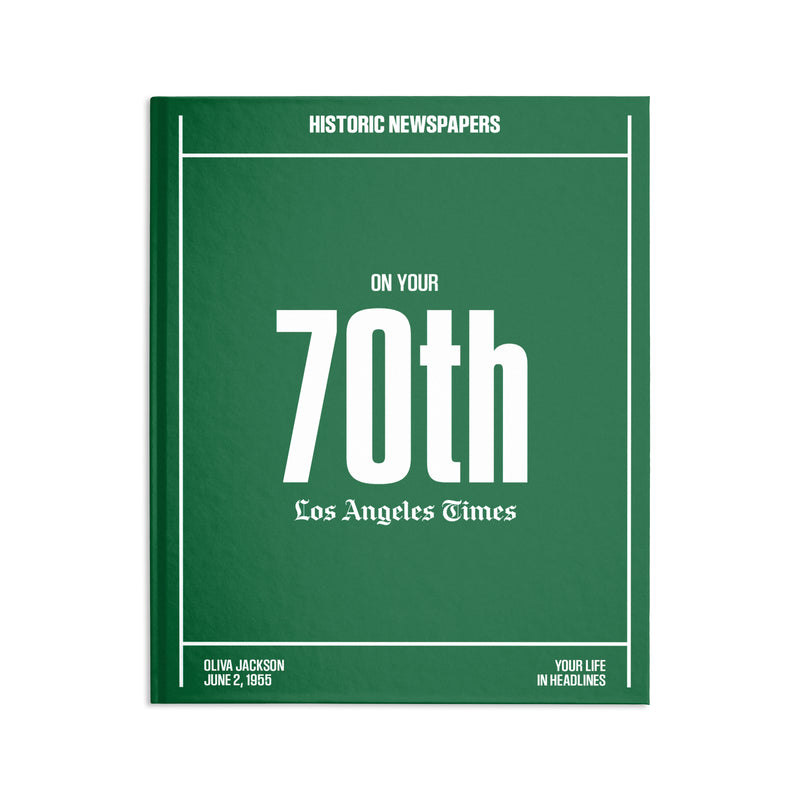 70th Milestone Birthday Book